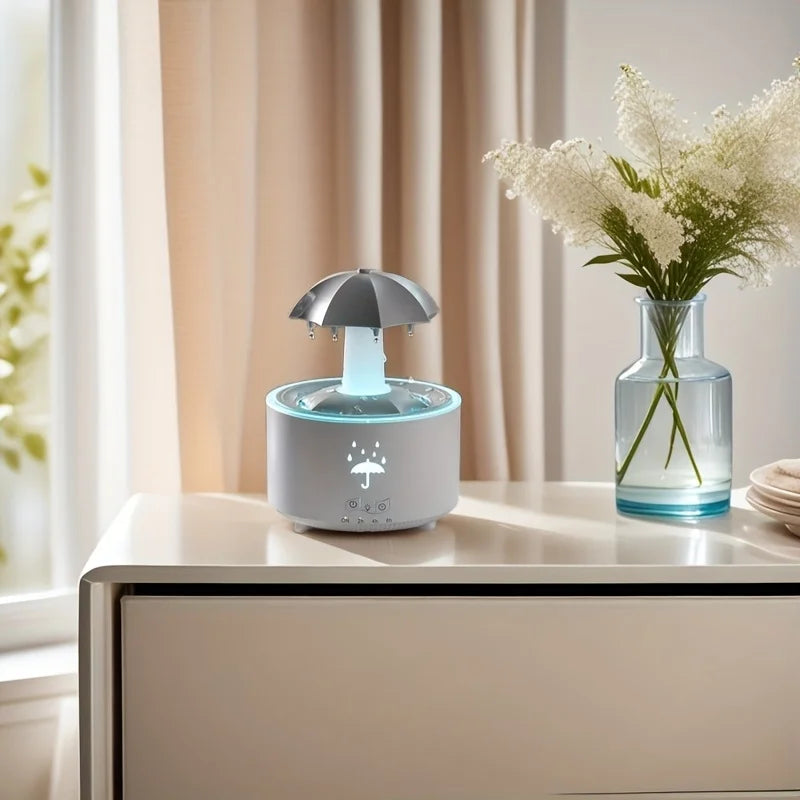 Umbrella Humidifier | Rotating Mist Rainbow Light