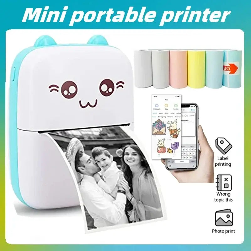 Portable thermal printer with Bluetooth