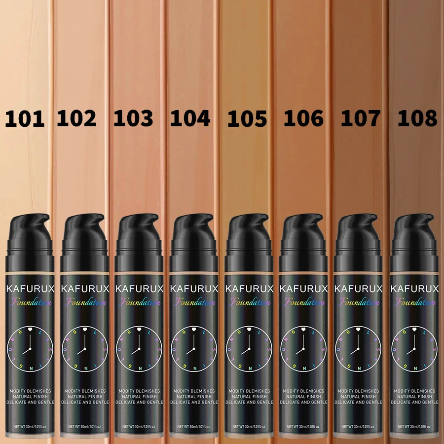 8 Colors Korean Liquid Foundation, Waterproof Concealer for Professional Makeup