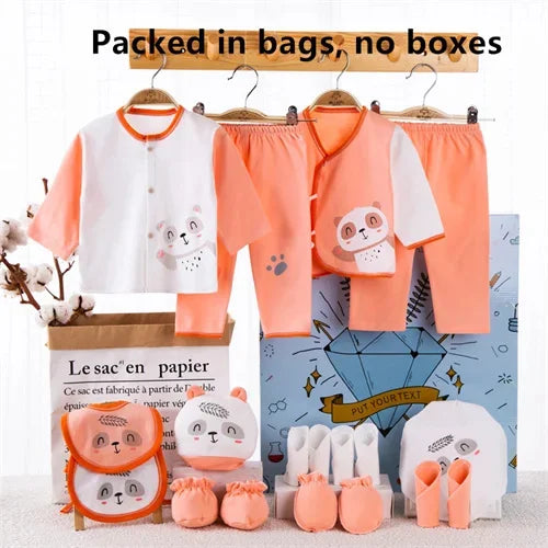 Newborn baby clothes set 18 pieces cotton