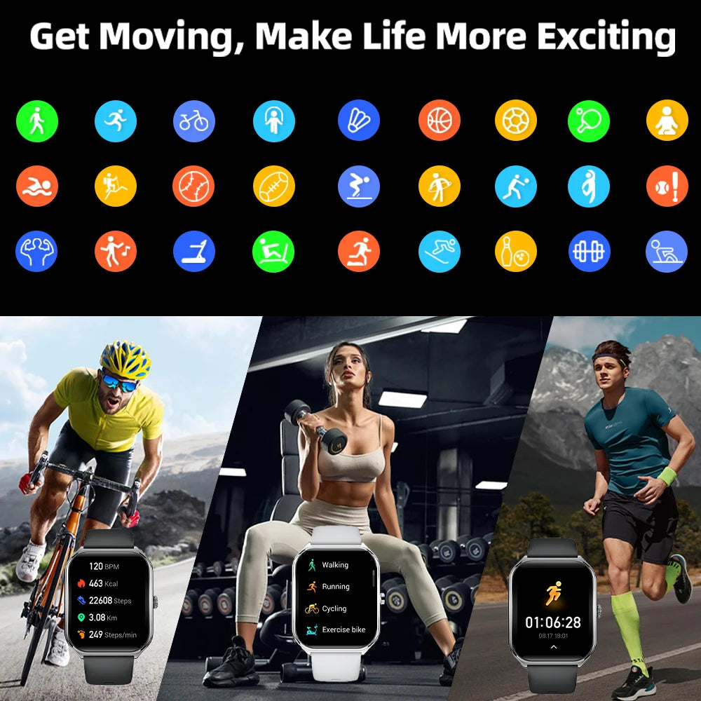 Ultra Thin Smartwatch with 1.96" AMOLED Display