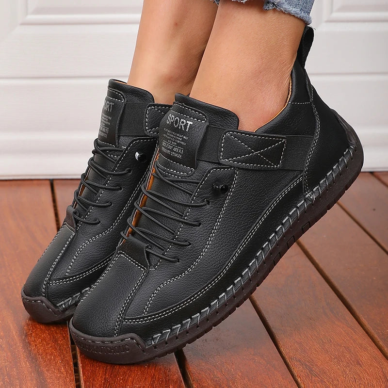 Women's Retro British Style Boots | Mid-Height Non-Slip Ankle Boots | Luxurious Design Work Shoes