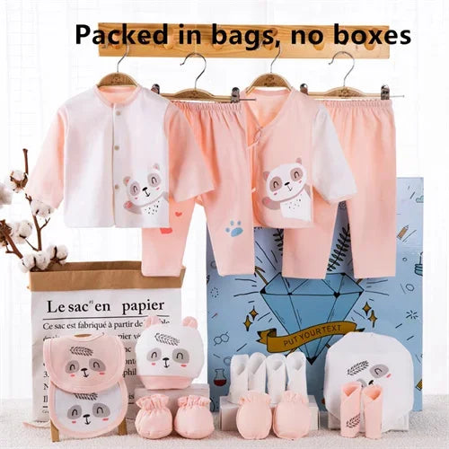 Newborn baby clothes set 18 pieces cotton