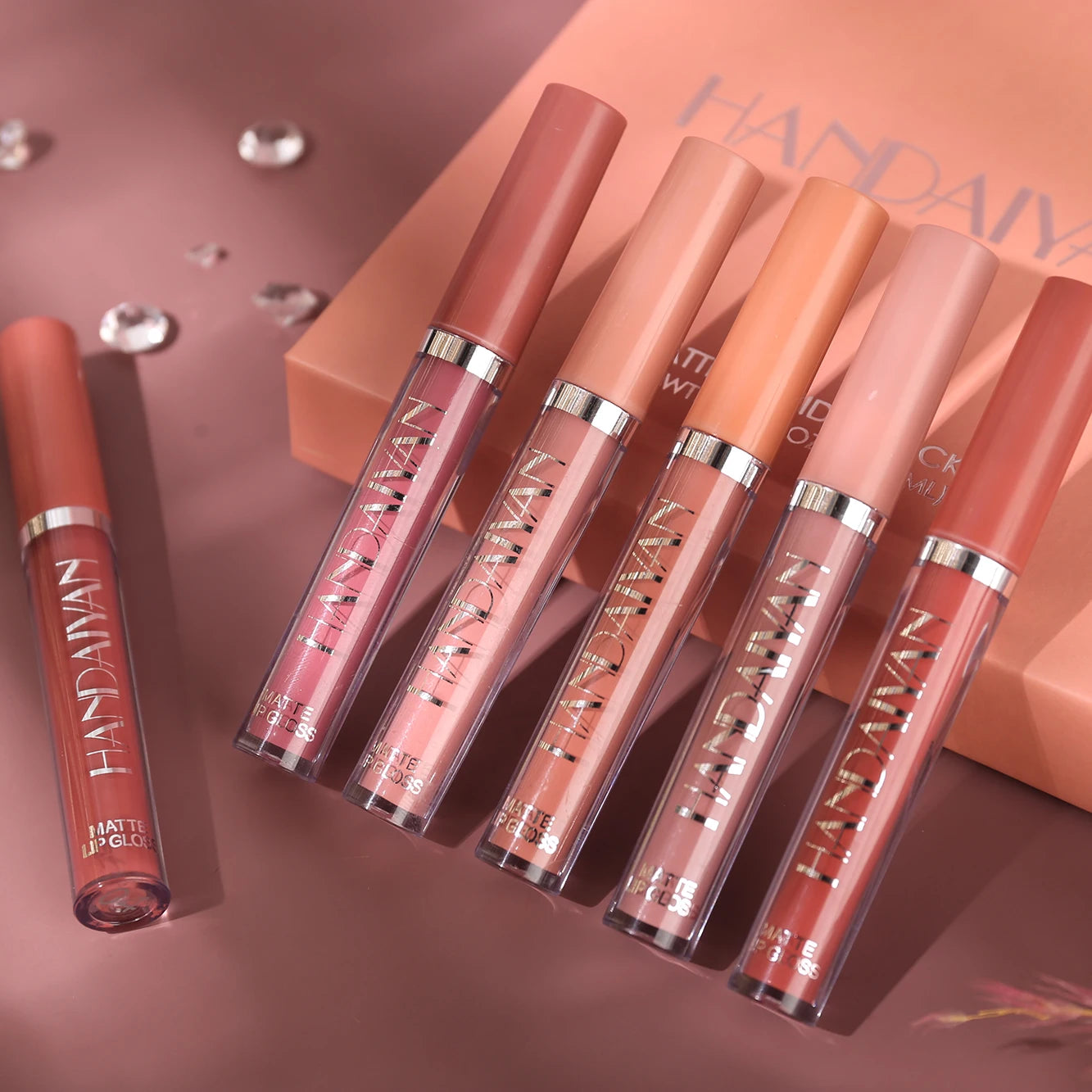 Set of 6 Long-Lasting Matte Lipsticks, Gift Box