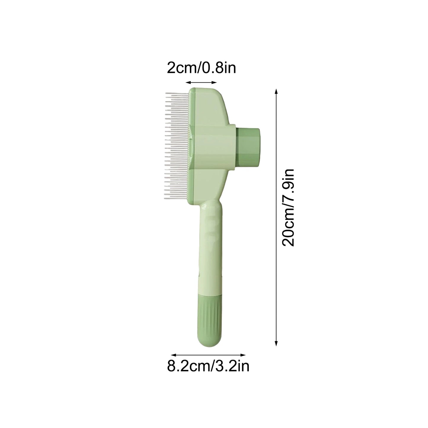 Self Cleaning Pet Deshedding Brush for Cats & Dogs with Long Hair