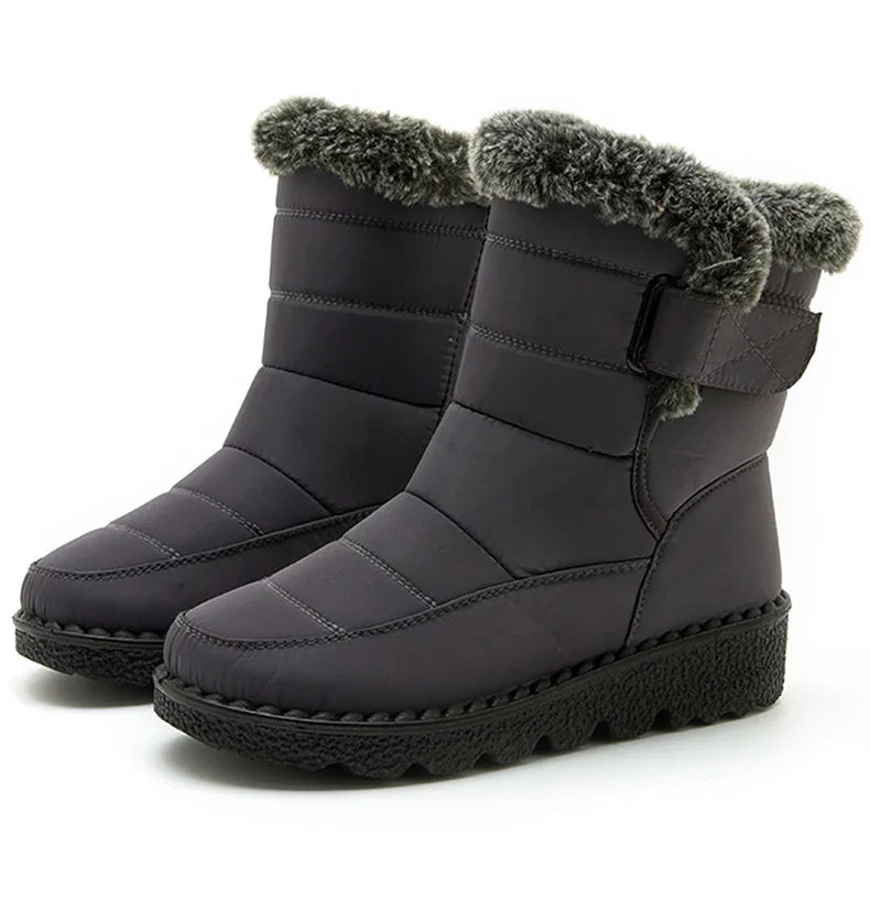 Women's Winter Ankle Boots | Low Heel and Waterproof | Warm Plush Lining, 2026 Trend