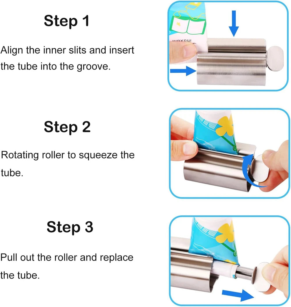 Toothpaste tube squeezer stainless steel