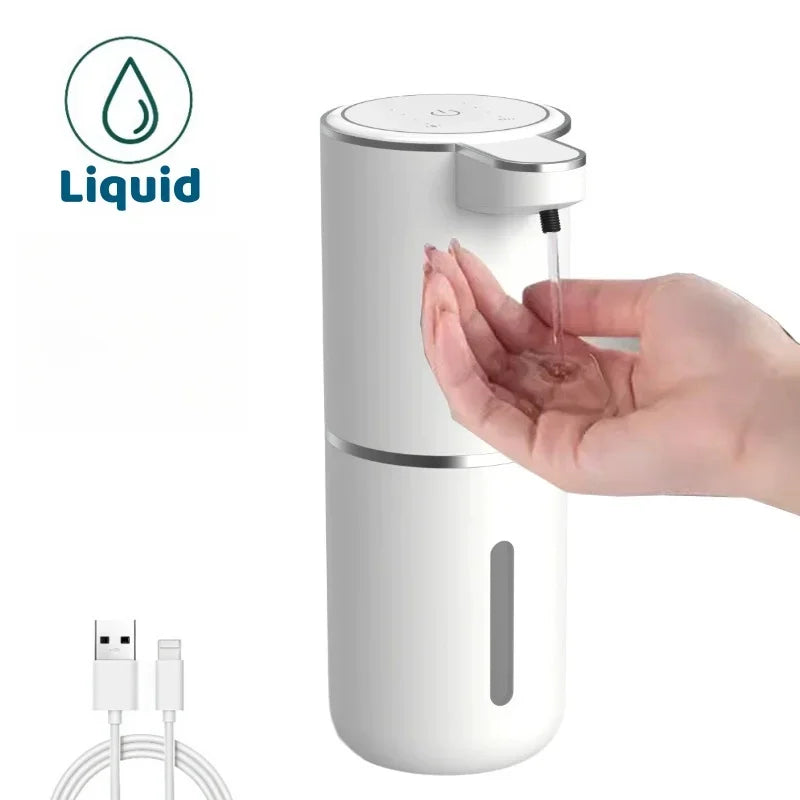 Automatic Soap Dispenser (Liquid/Foam) | Touchless Electric with Infrared Sensor | USB Rechargeable for Bathroom & Kitchen