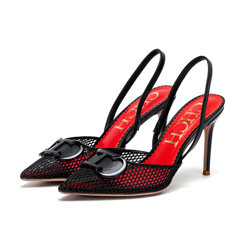 Women's Breathable Mesh Sandals | Comfortable 9cm Office Sandals