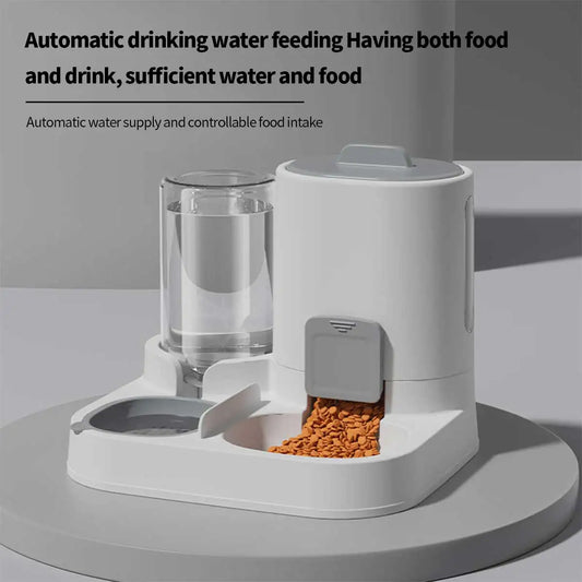 MS-Pet Feeder and Waterer | Dual Purpose, Large Capacity, Suitable for Dogs and Cats, Practical and Easy to Use