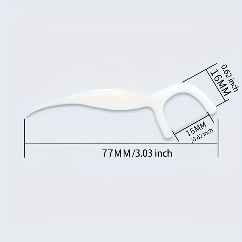 Deep Cleaning Dental Floss Picks, Portable & Disposable for Travel 50pcs