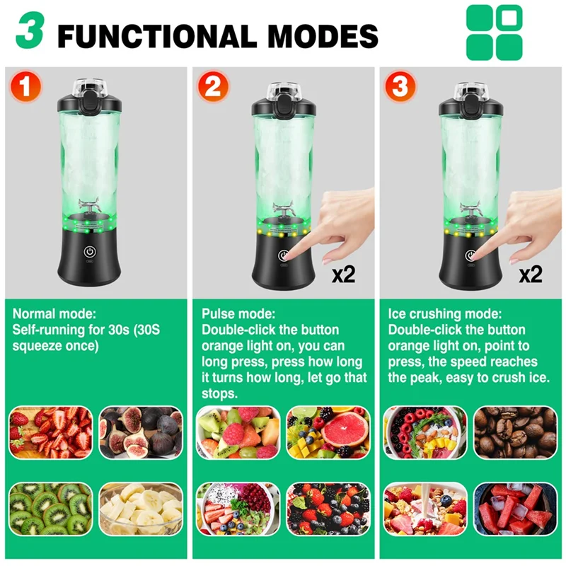 USB rechargeable personal blender portable mixer