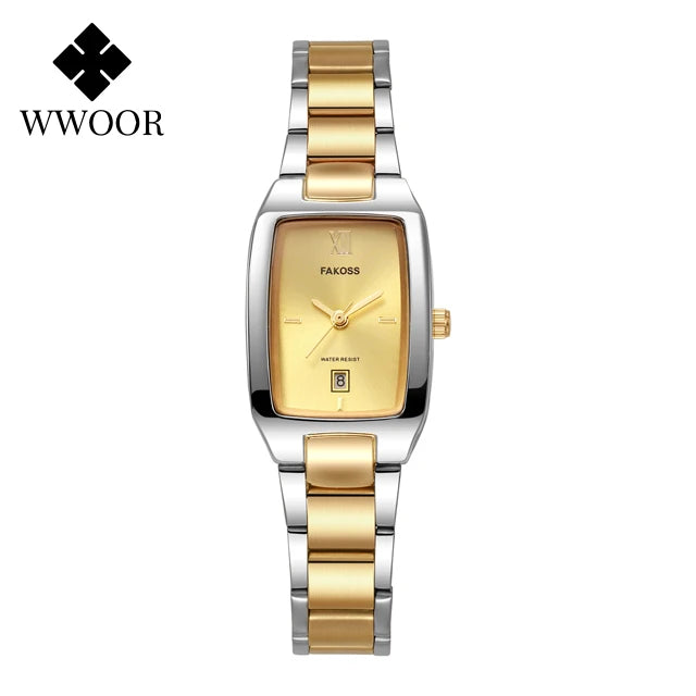 Women's White Stainless Steel Quartz Watch