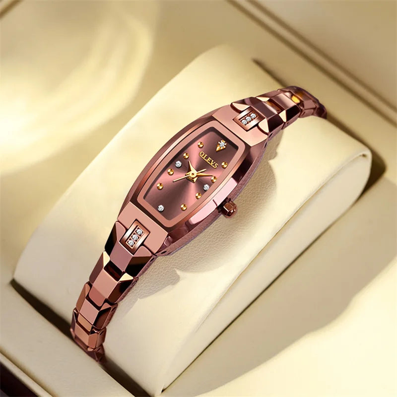 OLEVS women's gold watch