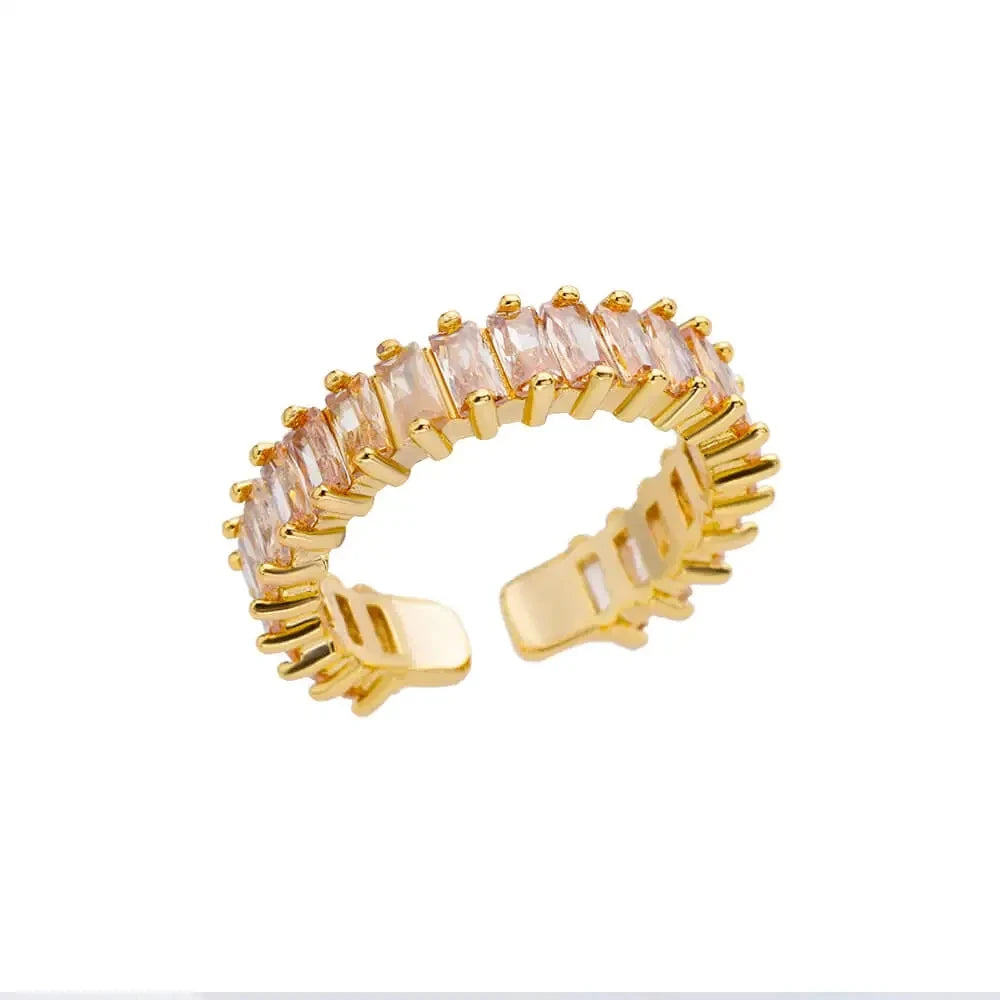 Stainless Steel Ring. Gold Finish. Classic Luxury Design
