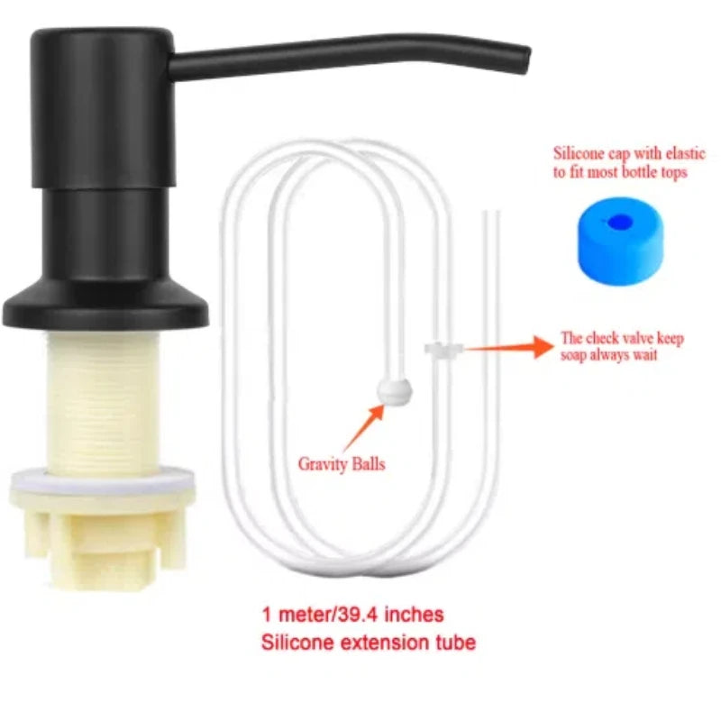 Kitchen sink soap dispenser stainless steel