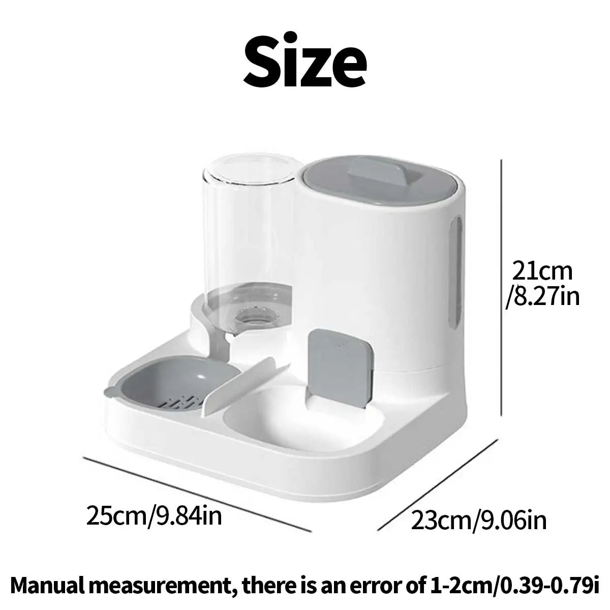 Pet Feeder and Waterer | Dual Purpose, Large Capacity, Suitable for Dogs and Cats, Practical and Easy to Use
