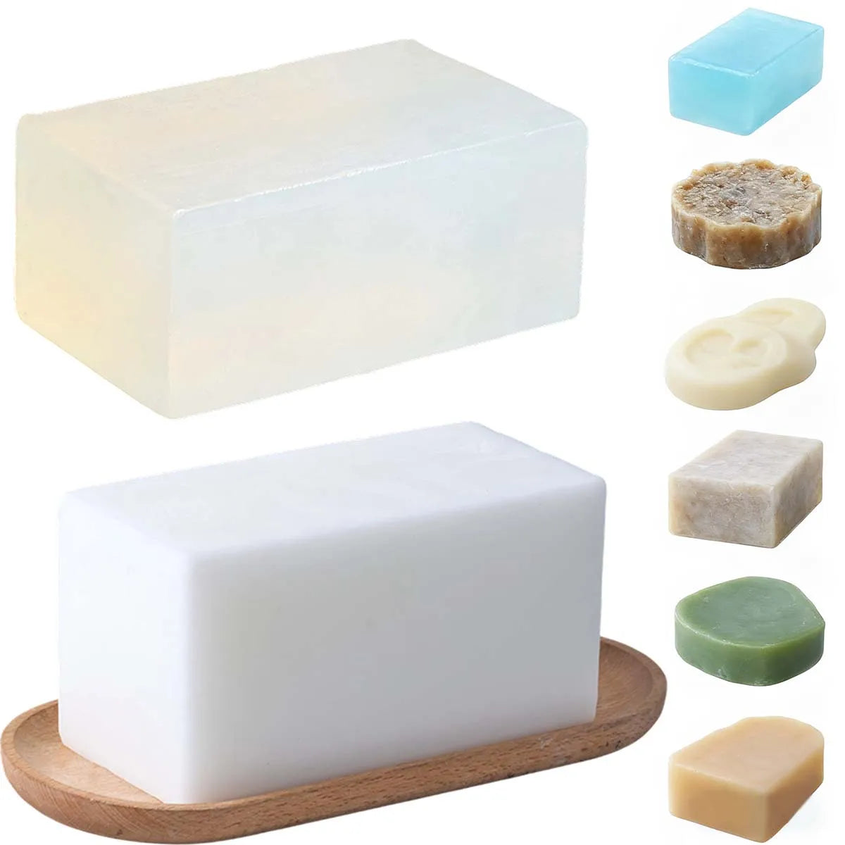 Glycerin Soap Base (1kg) | Melt and Pour, Clear, for Soap Making | DIY, Aromatherapy, Bath, Raw Wholesale Material