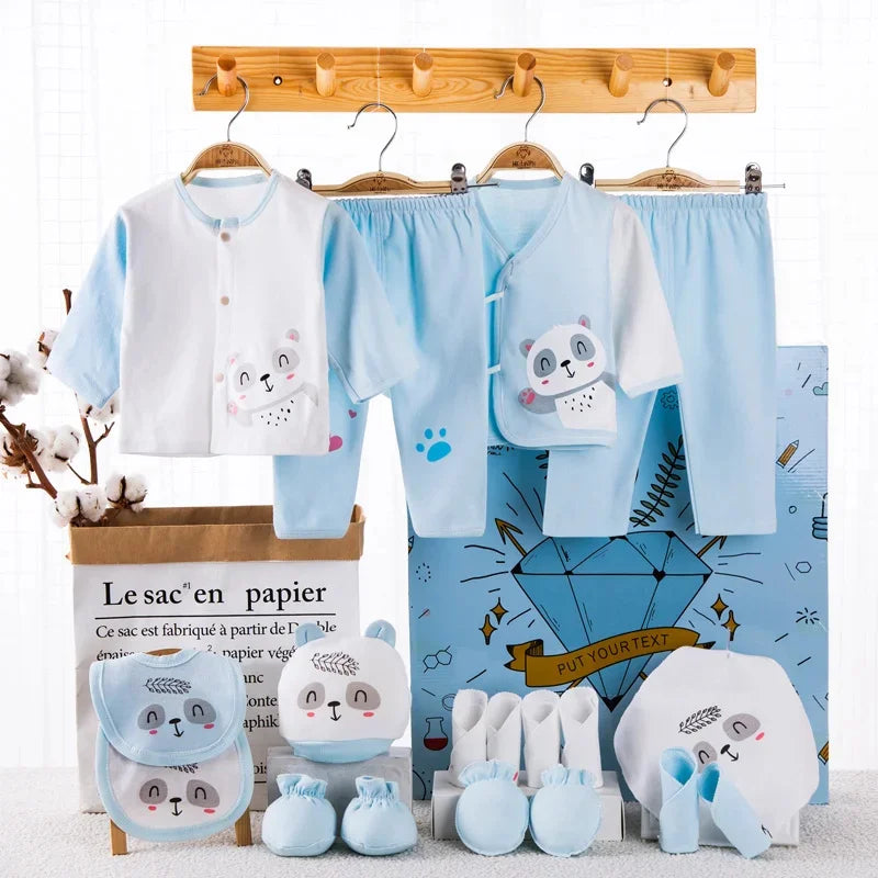 Newborn baby clothes set 18 pieces cotton