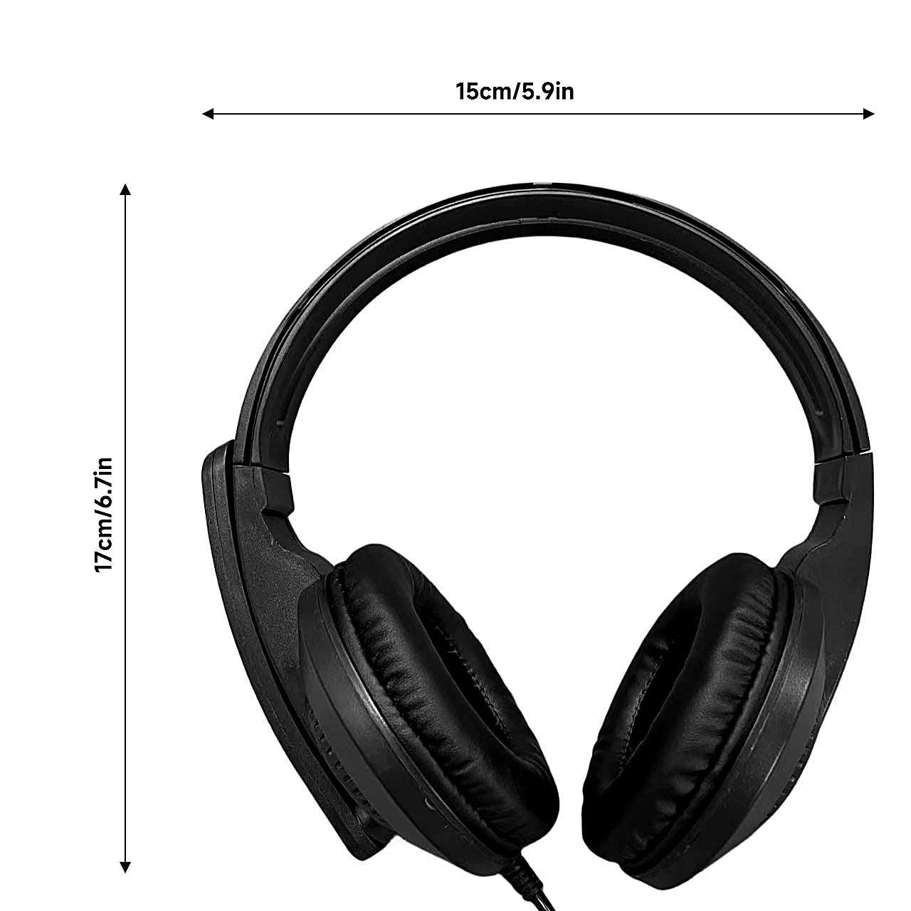 Wired Over-Ear Gaming Headphones with Mic, Multi-Device for PC, Laptop & Gaming