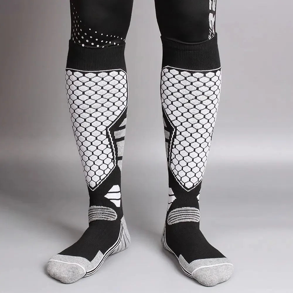Thermal compression socks for skiing