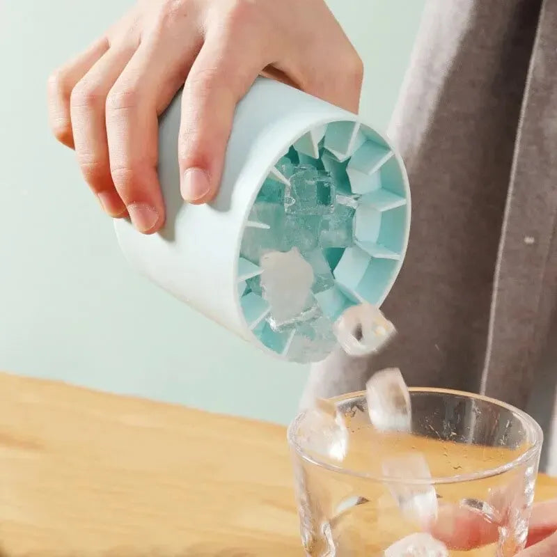 Silicone ice cube molds round tray