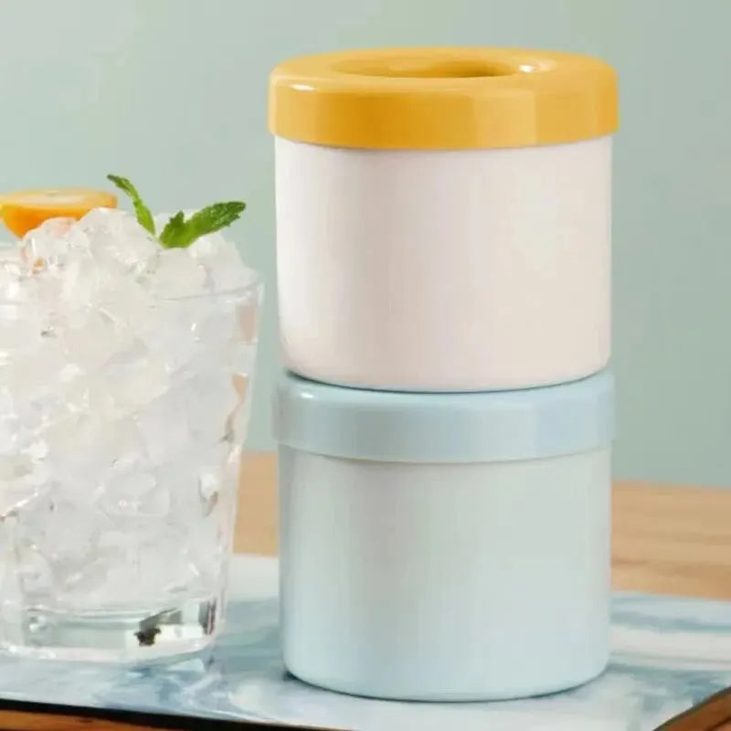 Silicone ice cube molds round tray