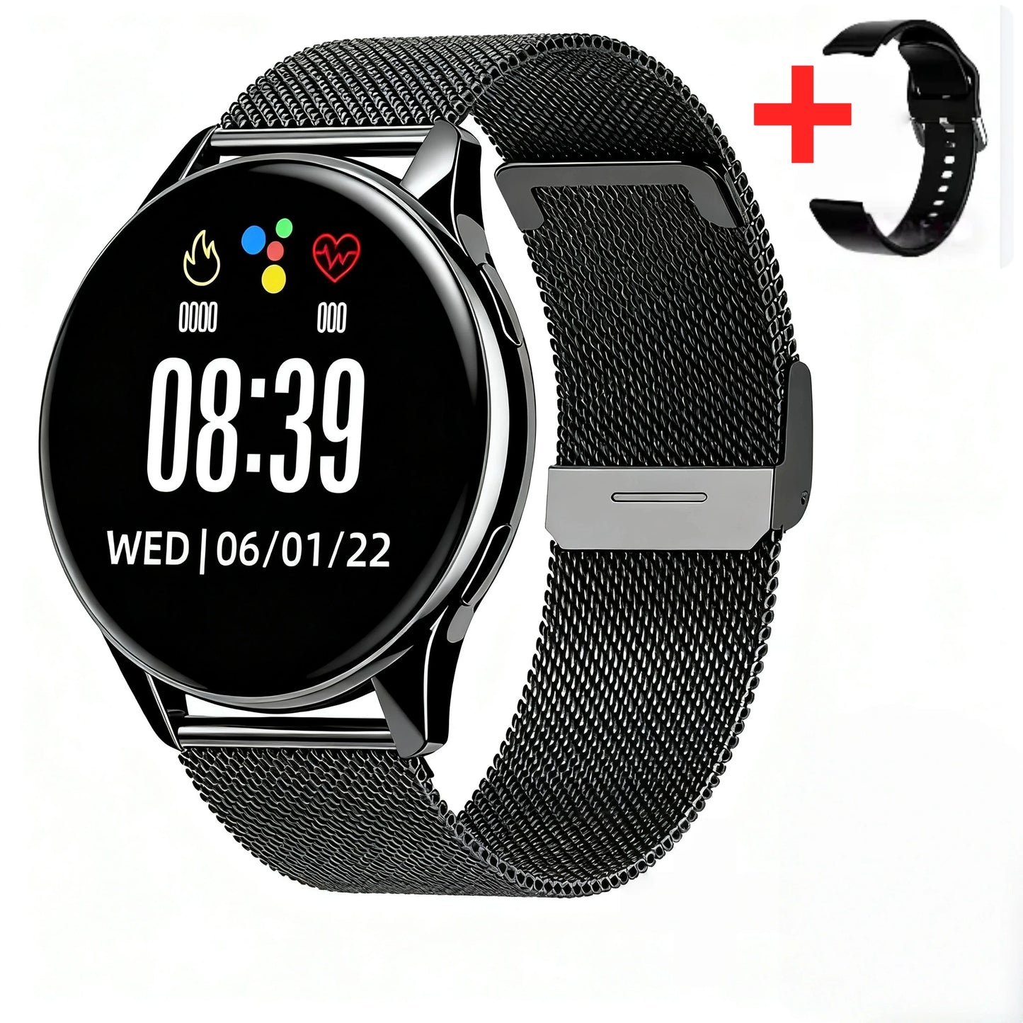 Smartwatch with Wireless Calls - Multiple Sports Modes, Music Control and Customizable Watch Faces