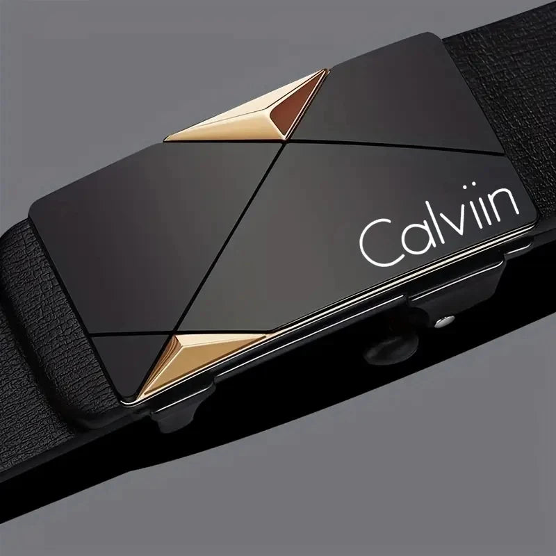 Men's automatic buckle belt