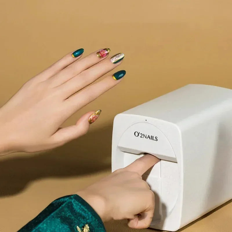 Impresora de uñas 3D portátil, máquina de uñas pintadas, impresión automática inteligente, artefacto con cartucho para el hogar de celebridades