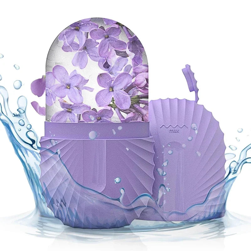 Ice Facial Roller and Silicone Mold, Cryogenic Beauty Massage to Reduce Pores, De-puff Eyes and Rejuvenate Skin