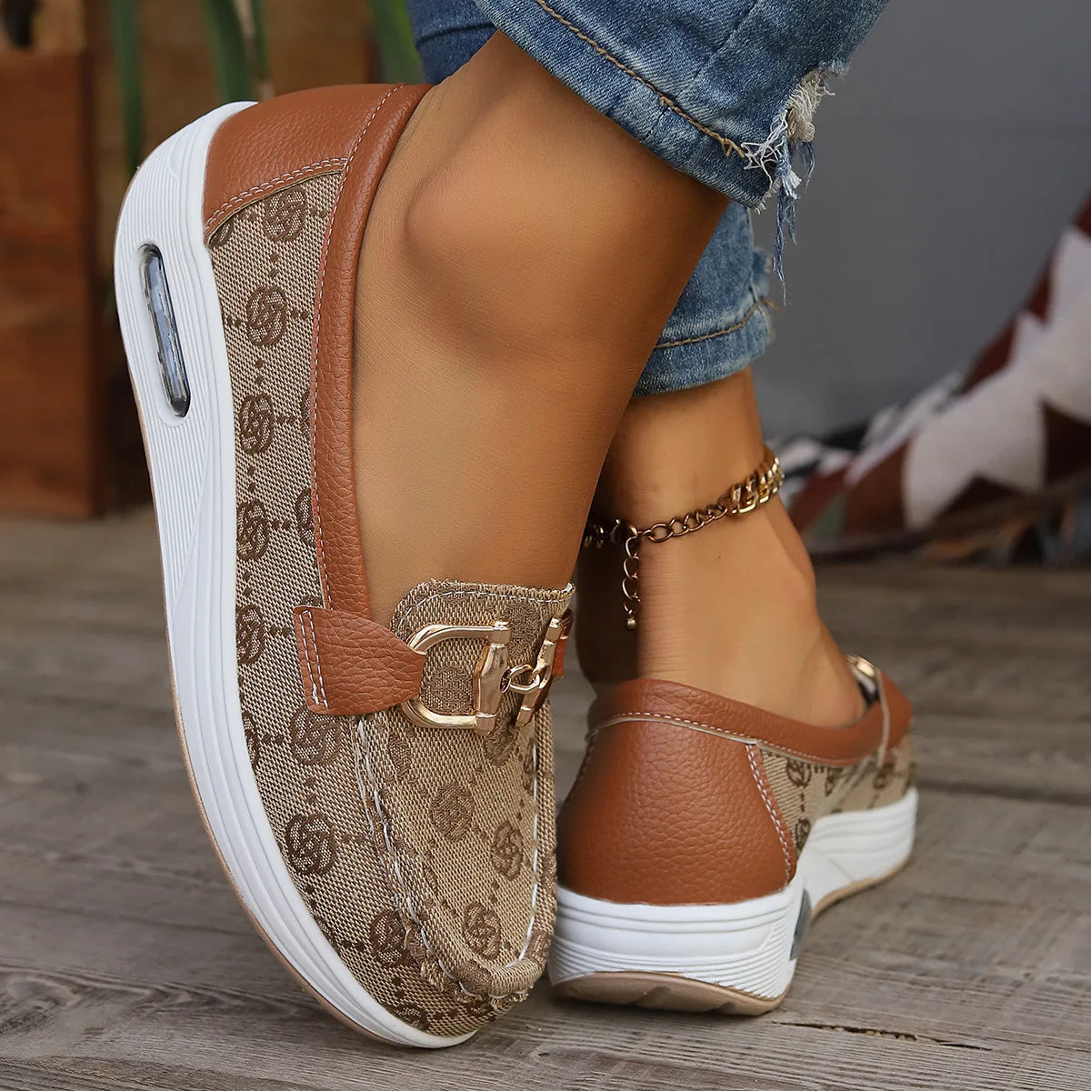 Womens Retro Casual Shoes | Round Toe Autumn Style