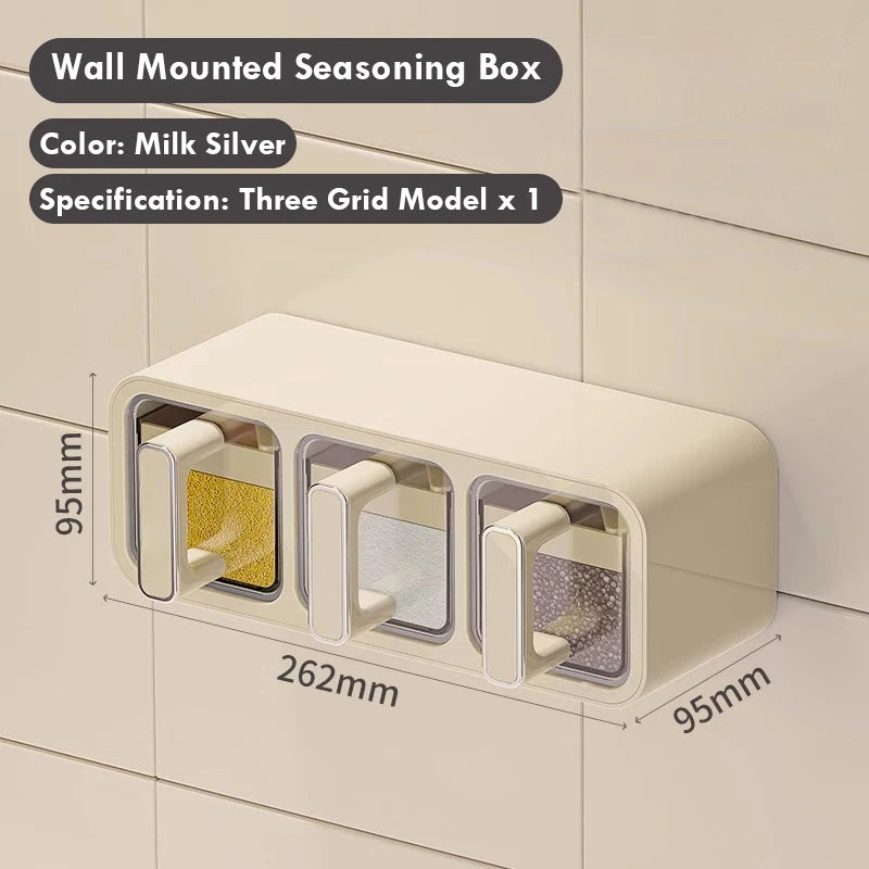 Kitchen spice organizer wall mounted