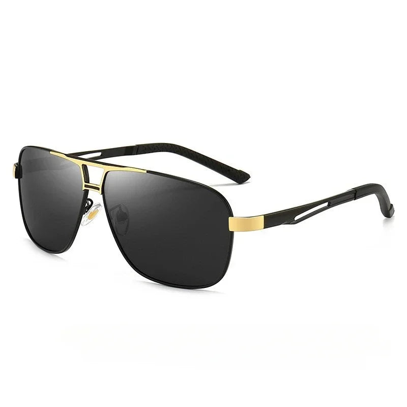 Polarized Aluminum-Magnesium Photochromic Sunglasses for Men