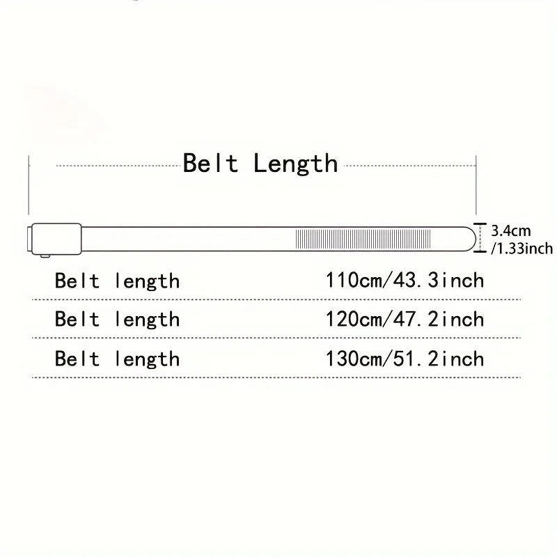 Men's invisible buckle belt