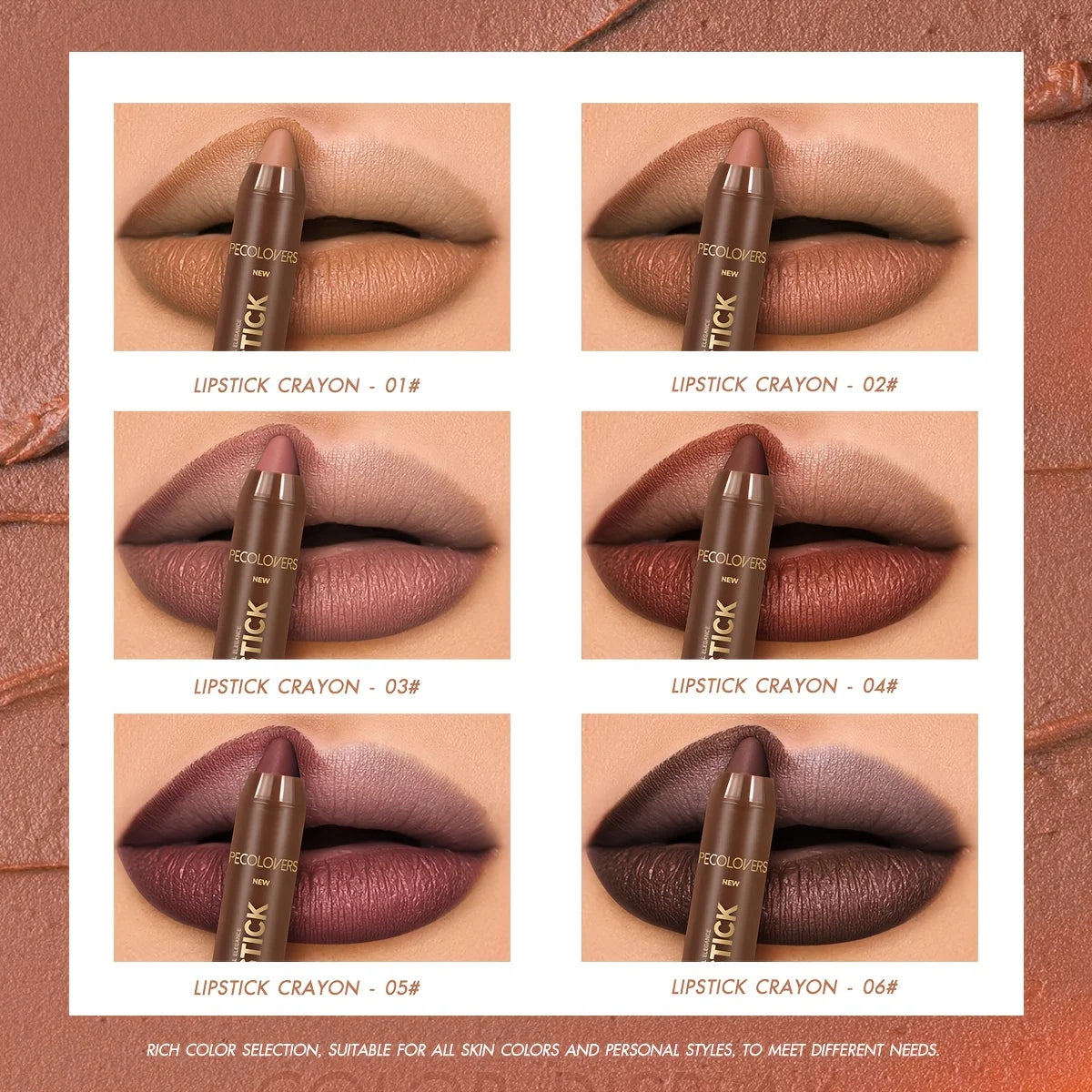 Velvet Lip Liner Pen with Dual-Tone Gradient, Waterproof & Non-Sticky