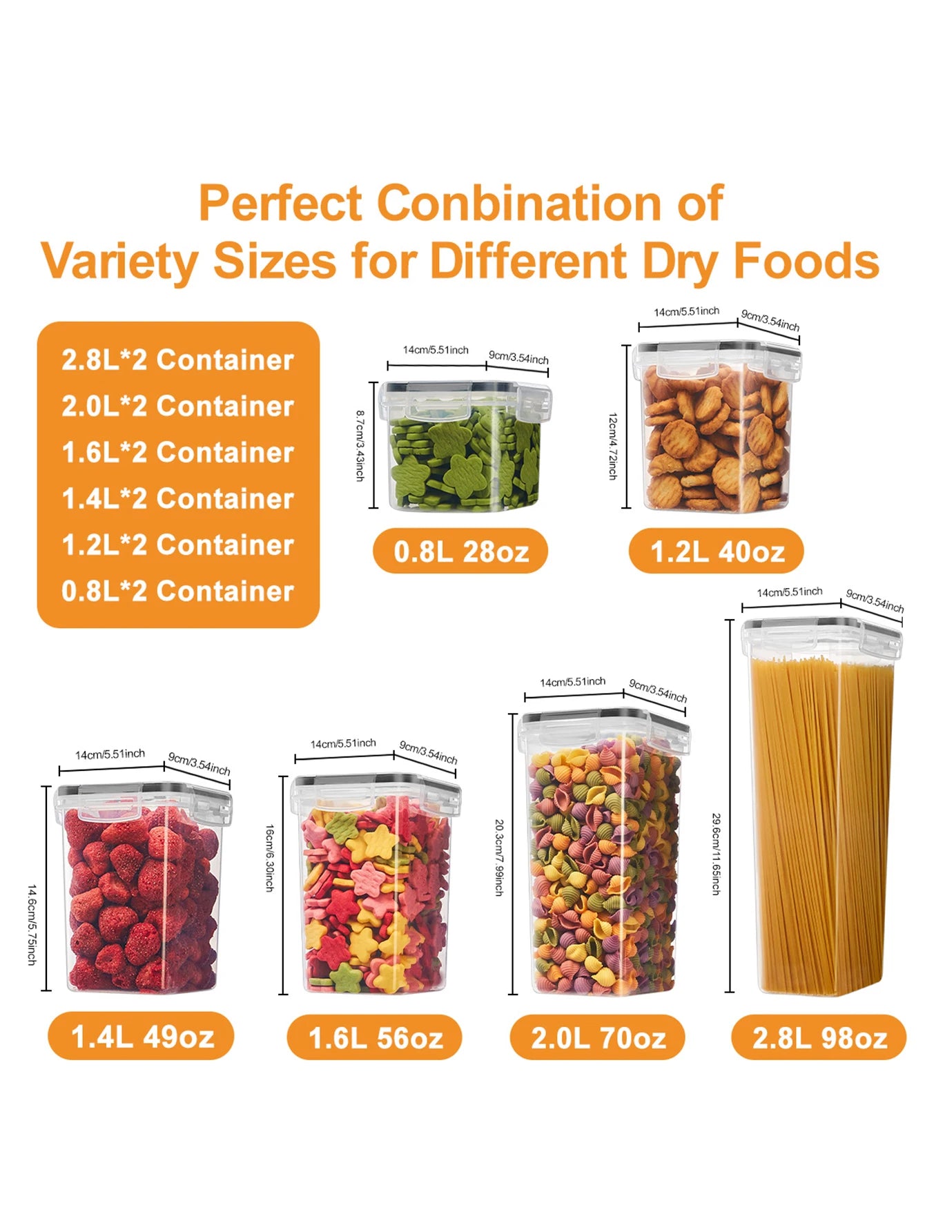 Set of 24 Airtight Containers