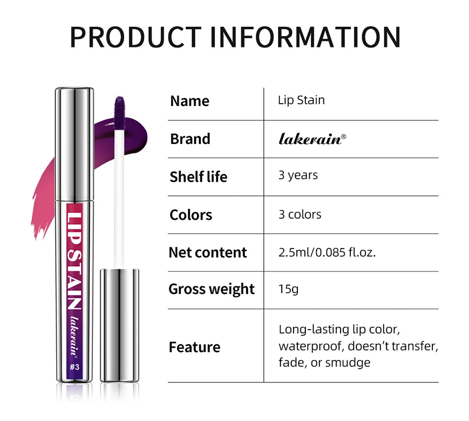Peel Off Lip Tint - Matte Effect, Long Lasting and Waterproof
