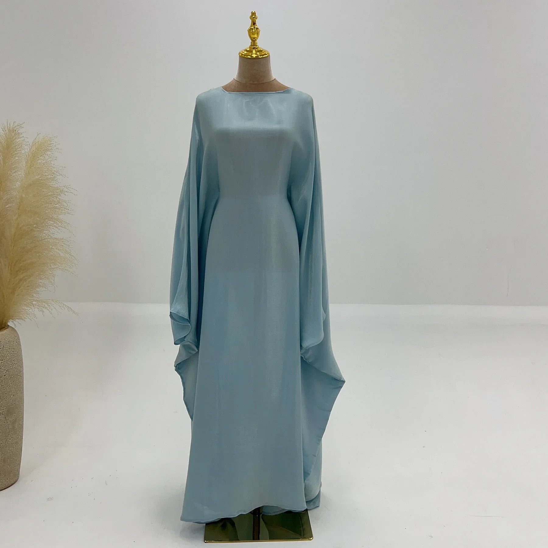Shiny abaya with butterfly design