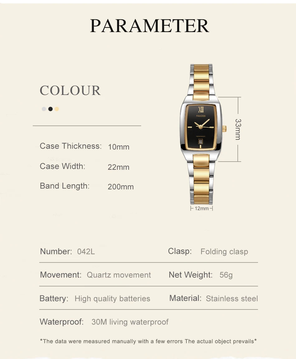 Women's White Stainless Steel Quartz Watch