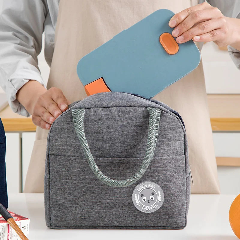 Insulated Bento Lunch Bag with Aluminum Foil Lining