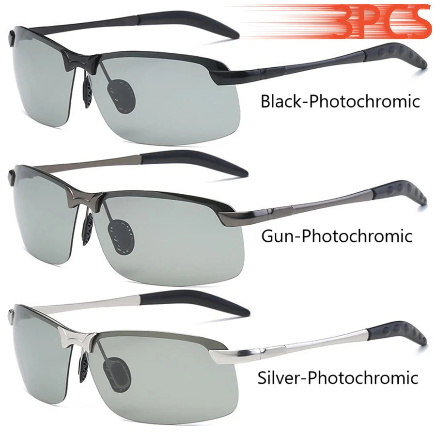 Men's Photochromic Sunglasses - Polarized with UV400 Protection