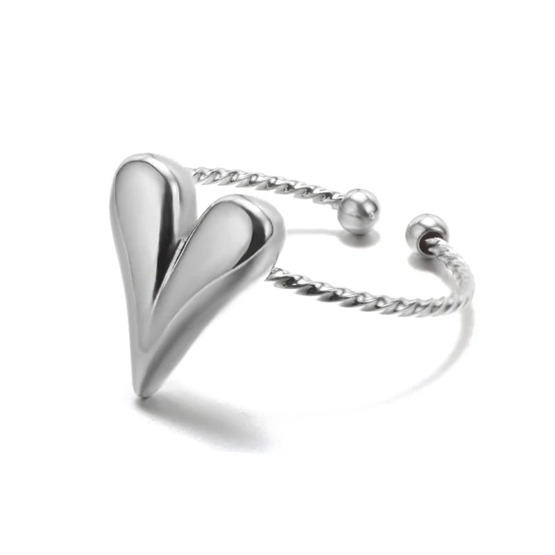 Stainless Steel Ring. Gold Finish. Classic Luxury Design