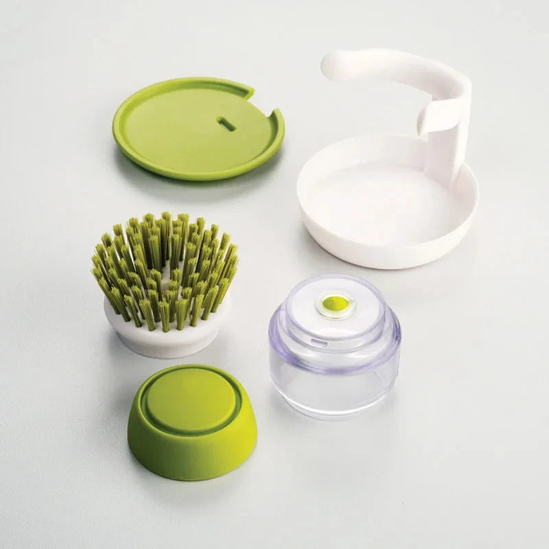 Kitchen Scourer with Soap Dispenser | Multipurpose Brush