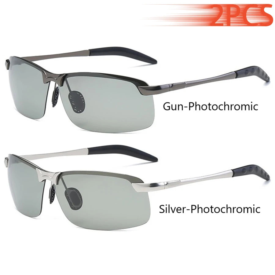 Men's Photochromic Sunglasses - Polarized with UV400 Protection