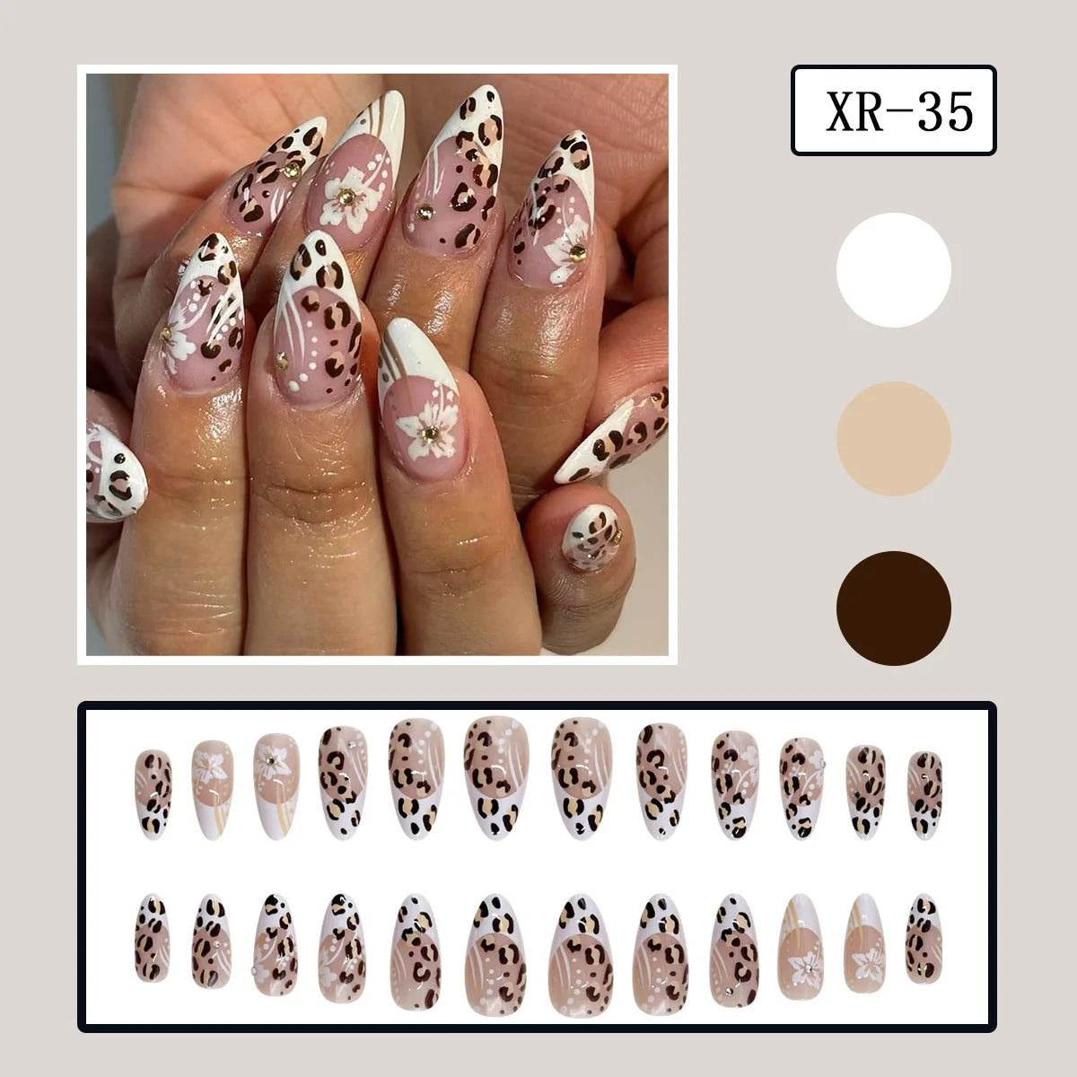 Y2K press on nails black French tips