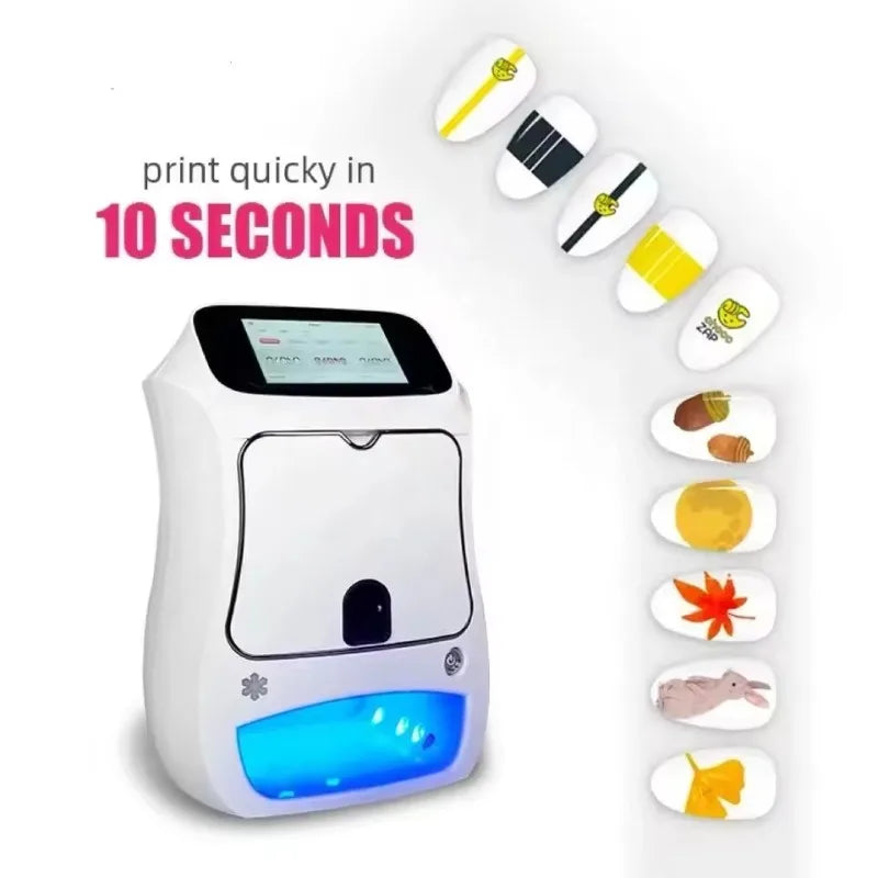 Professional 3D Nail Printer | Automatic Digital Nail Art Machine for Salon and Home Use (DIY)