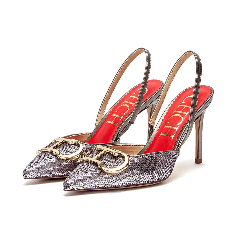 Women's pointed heels | Elegant strappy shoes