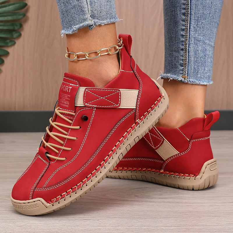 Women's Retro British Style Boots | Mid-Height Non-Slip Ankle Boots | Luxurious Design Work Shoes
