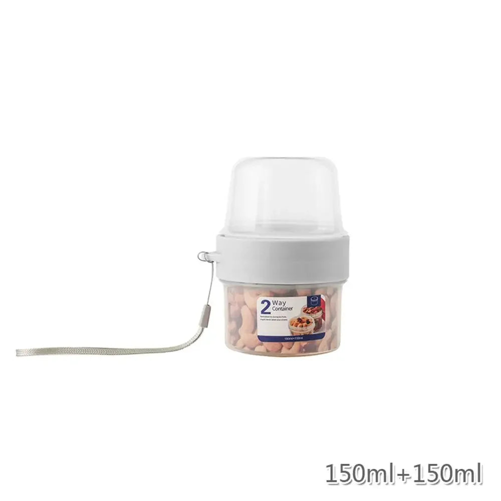 Portable and Multipurpose Airtight Two-Tier Food Container